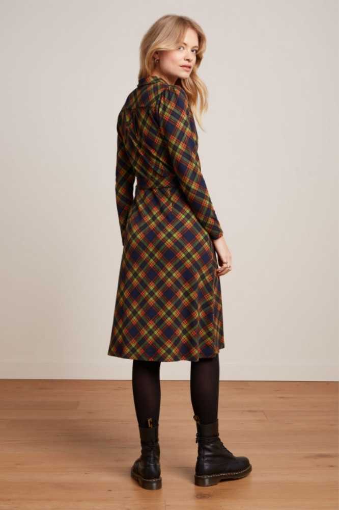 King Louie Lola Dress Bennet Evening Blue - La Vie en Rose Damesmode