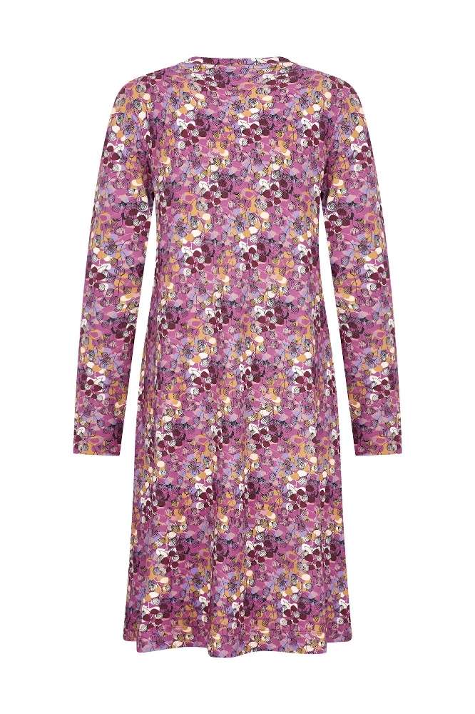 Zilch Dress Pockets Keaves Bordeaux - La Vie en Rose Damesmode