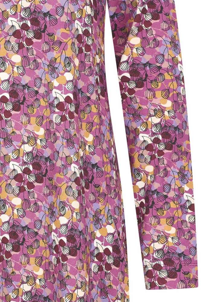 Zilch Dress Pockets Keaves Bordeaux - La Vie en Rose Damesmode