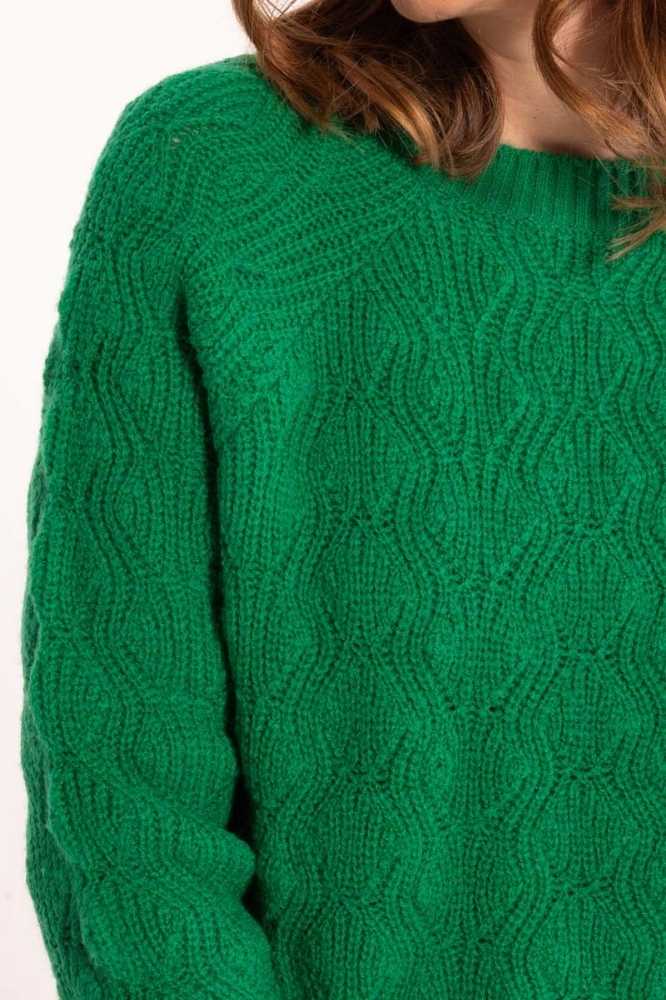 Danefae DAnebirdie Wool Sweater Grass Green - La Vie en Rose Damesmode