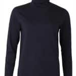 Danefae Danemanna Modal Rollneck Tee Black - La Vie en Rose Damesmode