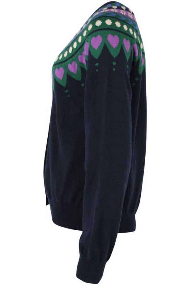 Danefae Danesweetheart Cardigan Dark Navy Cotton Knit - La Vie en Rose Damesmode