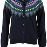 Danefae Danesweetheart Cardigan Dark Navy Cotton Knit - La Vie en Rose Damesmode