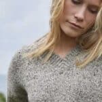 Fisherman out of Ireland Donegal Fleck V Neck Sweater Rabbit SK805M - La Vie en Rose Damesmode