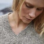 Fisherman out of Ireland Donegal Fleck V Neck Sweater Rabbit SK805M - La Vie en Rose Damesmode