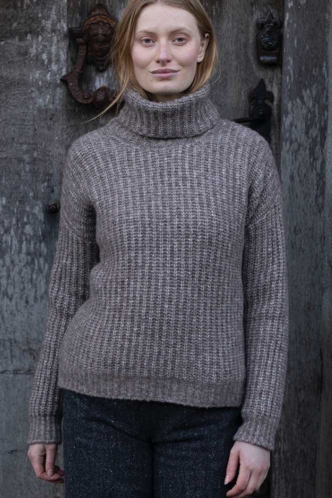 Fisherman out of Ireland Jumper Stone SG433V- La Vie en Rose Damesmode