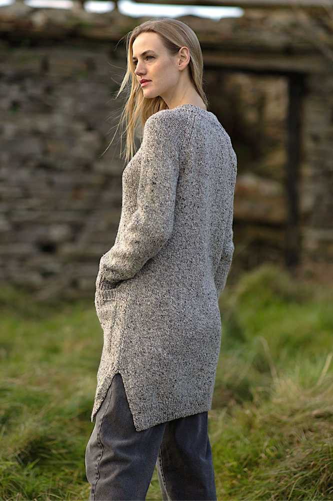 Fisherman out of Ireland Long Cardigan Porridge SK809M- La Vie en Rose Damesmode