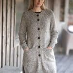 Fisherman out of Ireland Long Cardigan Porridge SK809M- La Vie en Rose Damesmode