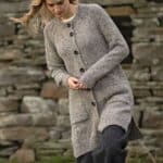 Fisherman out of Ireland Long Cardigan Porridge SK809M- La Vie en Rose Damesmode