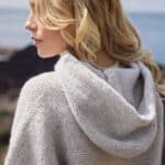 Fisherman out of Ireland Whisper Merino-Cashmere Hoodie Oyster SL911T - La Vie en Rose Damesmode