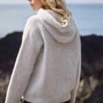 Fisherman out of Ireland Whisper Merino-Cashmere Hoodie Oyster SL911T - La Vie en Rose Damesmode