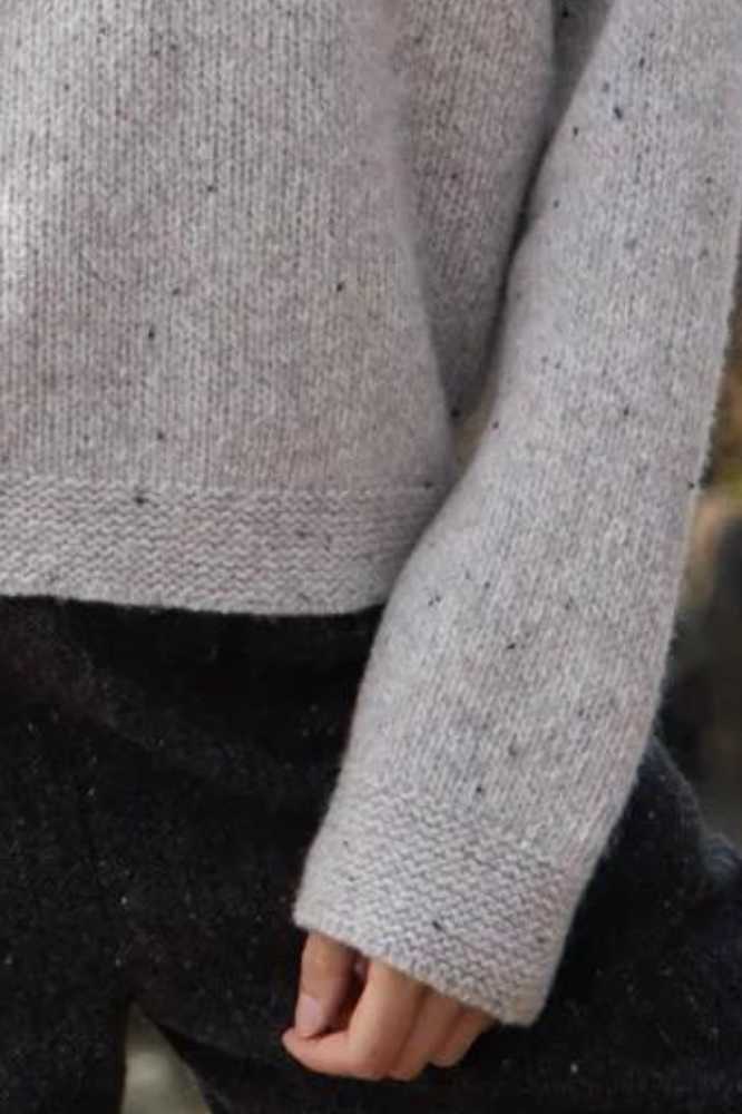 Fisherman out of Ireland Whisper Merino-Cashmere Hoodie Oyster SL911T - La Vie en Rose Damesmode