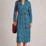 White Stuff Annie Jersey Shirt Dress Blue Print - La Vie en Rose Damesmode