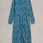 White Stuff Annie Jersey Shirt Dress Blue Print - La Vie en Rose Damesmode