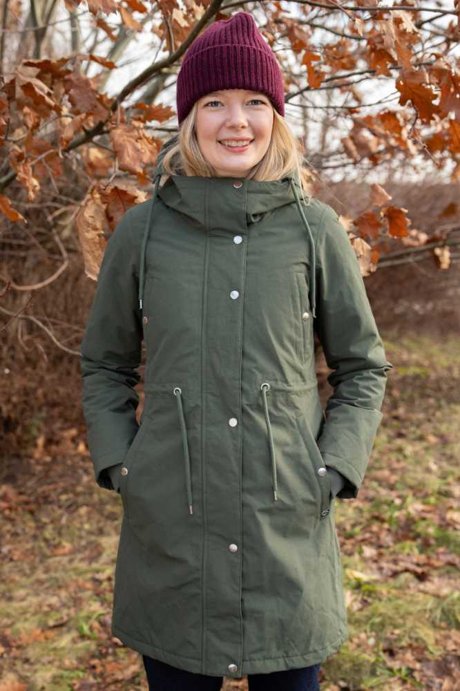 Danefae Danenora Winter Parka Dark Army - La Vie en Rose Damesmode