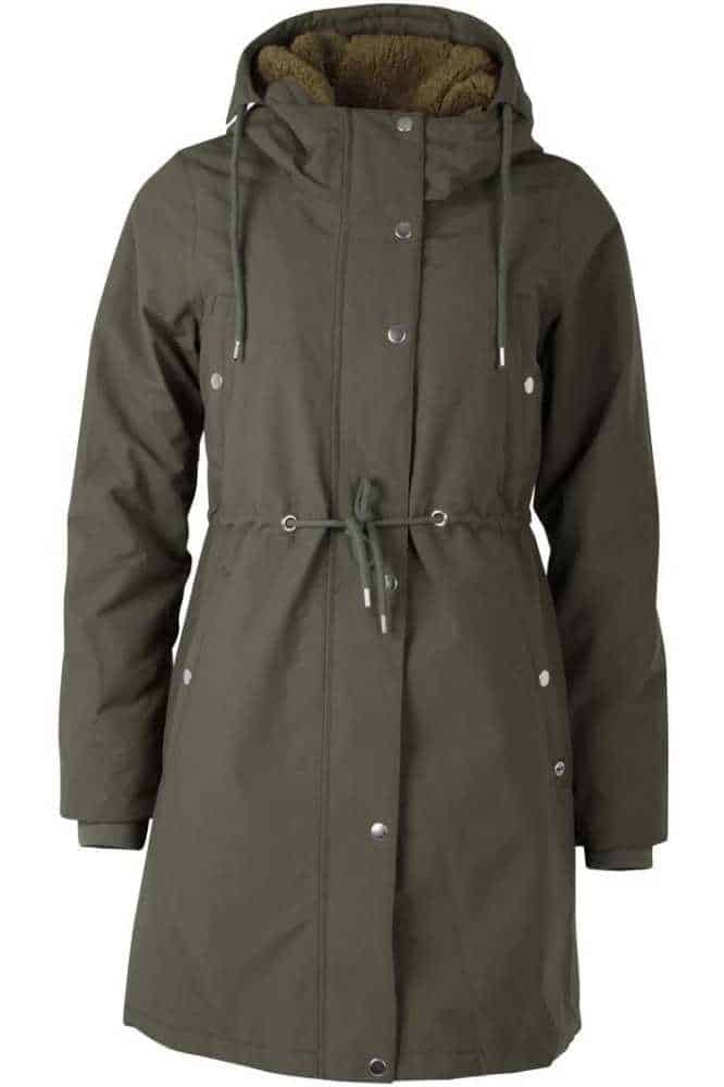 Danefae Danenora Winter Parka Dark Army - La Vie en Rose Damesmode