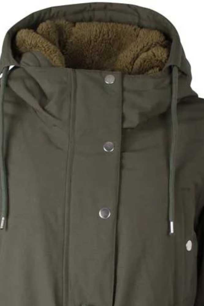 Danefae Danenora Winter Parka Dark Army - La Vie en Rose Damesmode