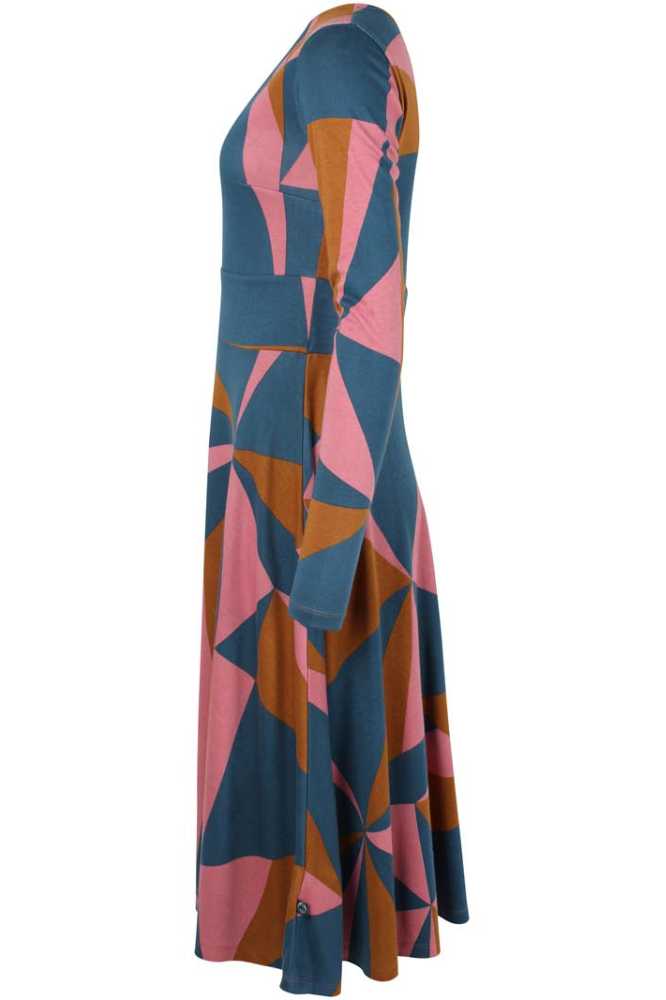 Danefae Danesigrid Interlock Dress Tobacco Triangulate- La Vie en Rose Damesmode