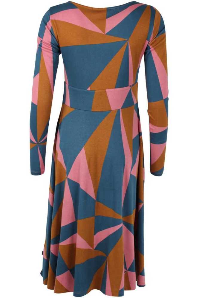 Danefae Danesigrid Interlock Dress Tobacco Triangulate- La Vie en Rose Damesmode