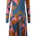 Danefae Danesigrid Interlock Dress Tobacco Triangulate- La Vie en Rose Damesmode