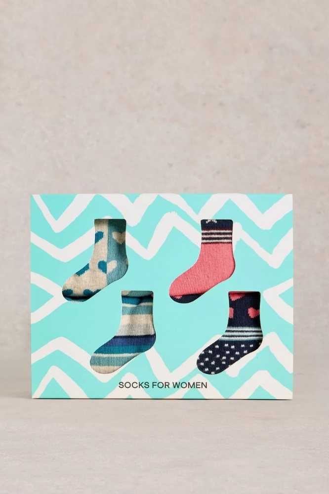 White Stuff Hotch Potch Socks Giftbox - La Vie en Rose Damesmode