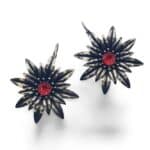 Nell Bijoux Daisies Earring Silver Coral - La Vie en Rose Damesmode Enkhuizen