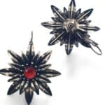 Nell Bijoux Daisies Earring Silver Coral - La Vie en Rose Damesmode Enkhuizen