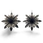 Daisies Silver Black (2)