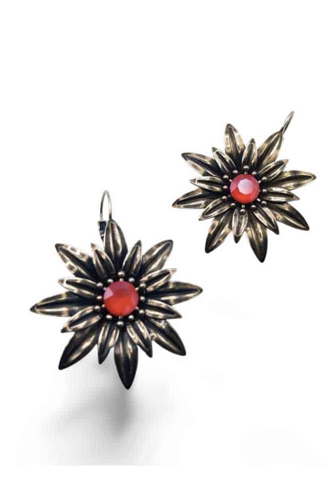 Daisies Silver Light Coral (3)