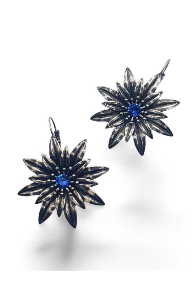 Nell Bijoux Daisies Silver Blue - La Vie en Rose Damesmode Enkhuizen