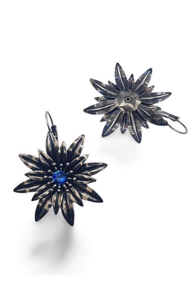 Nell Bijoux Daisies Silver Blue - La Vie en Rose Damesmode Enkhuizen