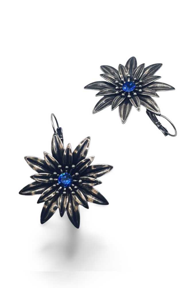 Nell Bijoux Daisies Silver Blue - La Vie en Rose Damesmode Enkhuizen