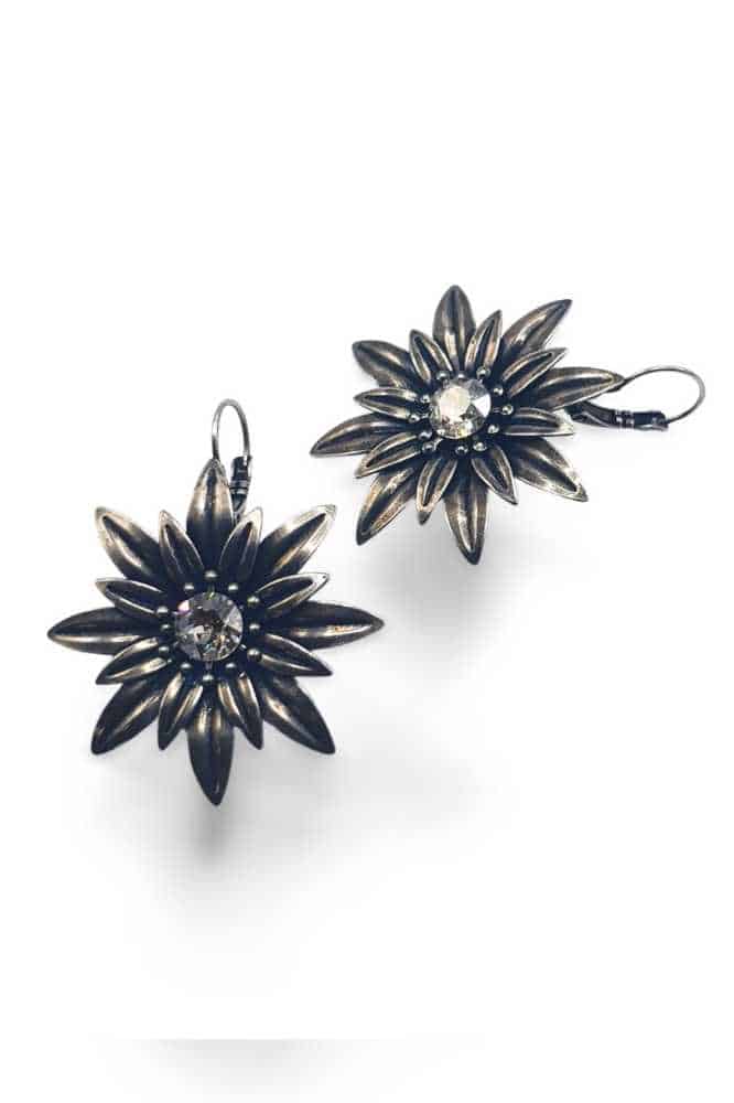 Nell Bijoux Daisies Silver Crystal - La Vie en Rose Damesmode Enkhuizen