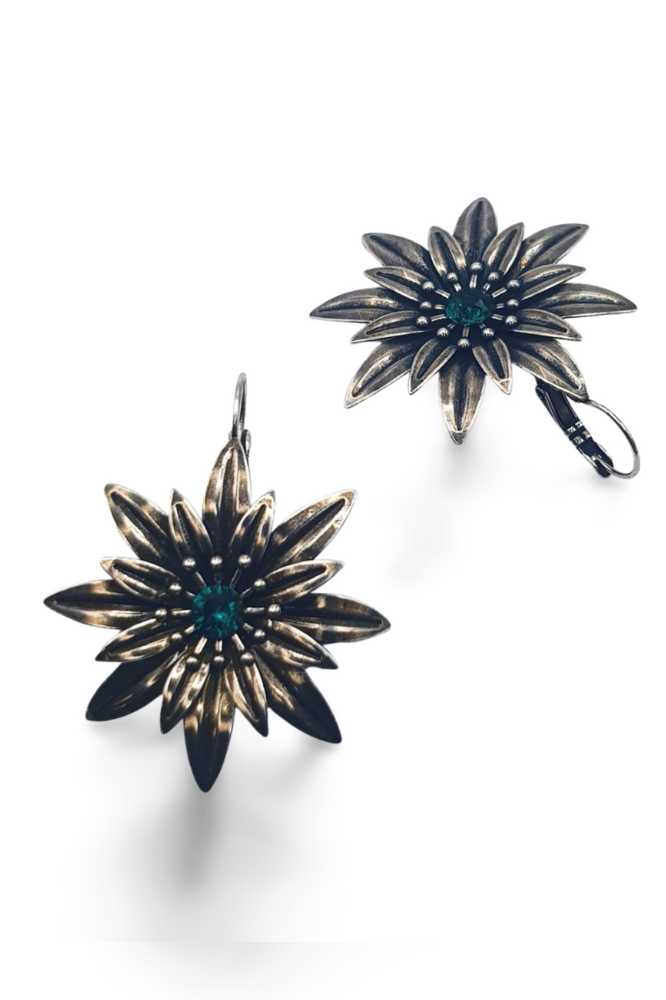 Nell Bijoux Daisies Silver Green - La Vie en Rose Damesmode Enkhuizen