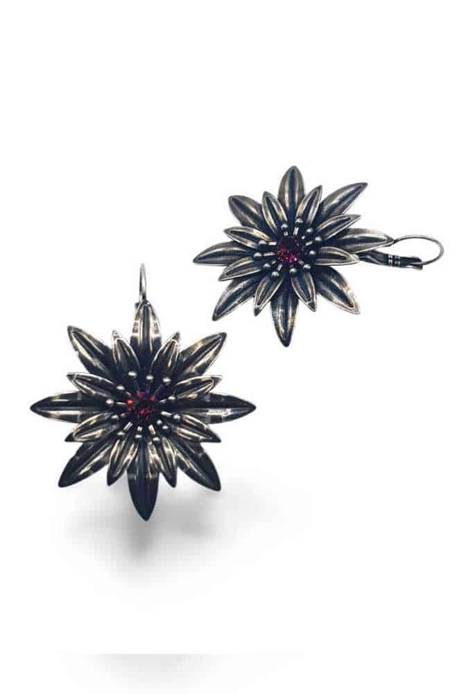 Nell Bijoux Daisies Silver Plum - La Vie en Rose Damesmode Enkhuizen