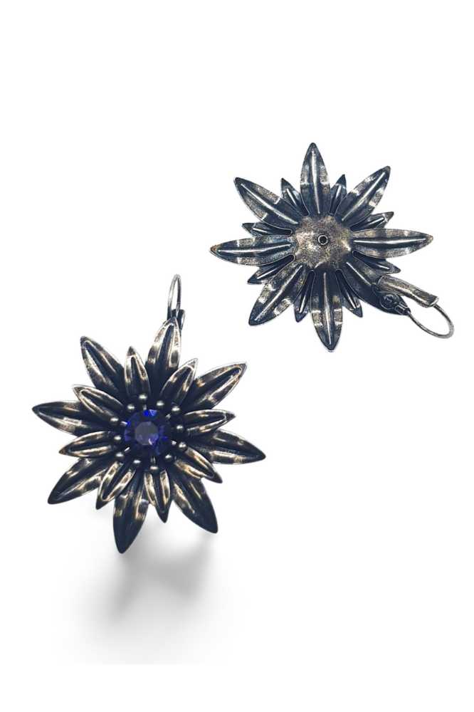 Nell Bijoux Daisies Silver Purple- La Vie en Rose Damesmode Enkhuizen