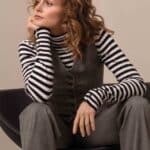 Zilch Top High Neck Two Tone - La Vie en Rose Damesmode (1)