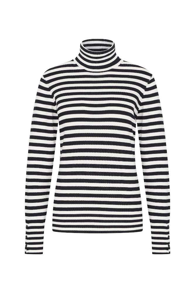 Zilch Top High Neck Two Tone - La Vie en Rose Damesmode (1)