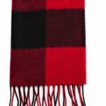 John Hanly Irish Wool Scarf Mediium 568 Red Buffalo - La Vie en Rose Damesmode