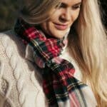 John Hanly Merino Luxury Wool Scarf 152 Dress Stewart Tartan - La Vie en Rose Damesmode