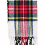 John Hanly Merino Luxury Wool Scarf 152 Dress Stewart Tartan - La Vie en Rose Damesmode
