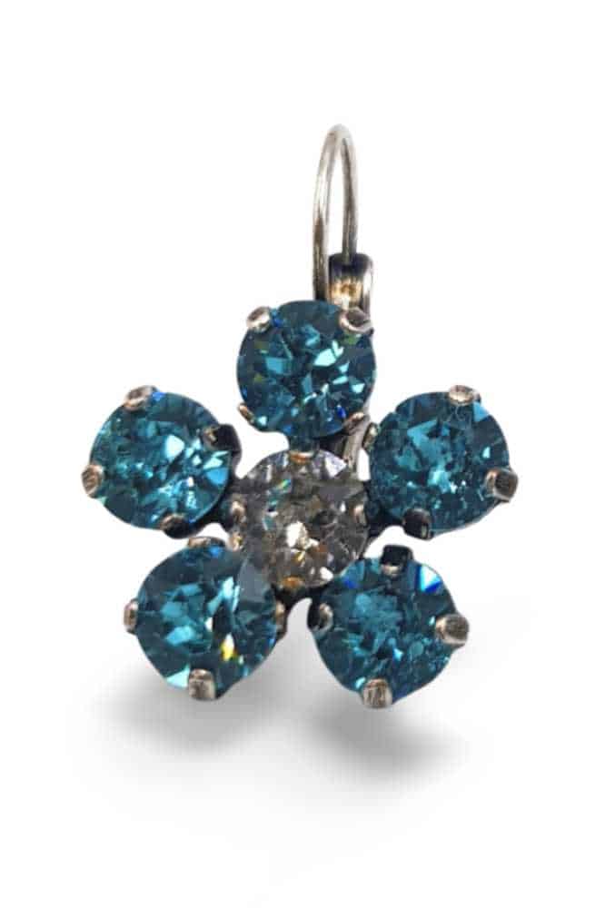 Nell Bijoux Flora Silver Aqua - La Vie en Rose Damesmode