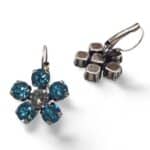 Nell Bijoux Flora Silver Aqua - La Vie en Rose Damesmode