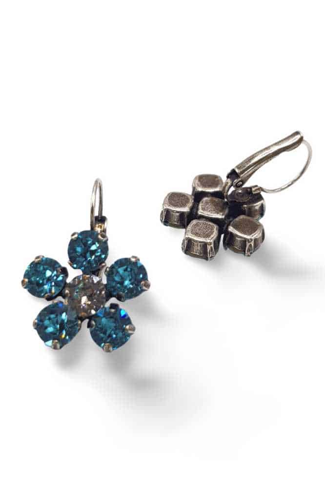 Nell Bijoux Flora Silver Aqua - La Vie en Rose Damesmode