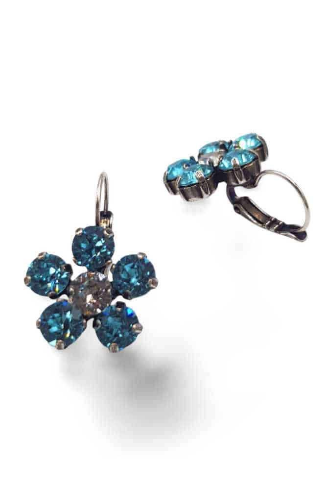 Nell Bijoux Flora Silver Aqua - La Vie en Rose Damesmode