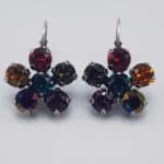 Nell Bijoux Flora Silver Multi Green FSMG001 - La Vie en Rose Damesmode