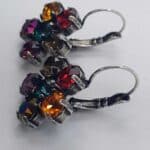 Nell Bijoux Flora Silver Multi Green FSMG001 - La Vie en Rose Damesmode