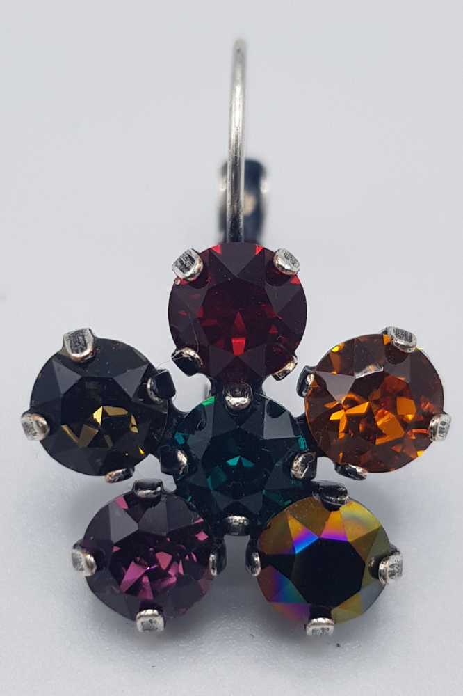 Nell Bijoux Flora Silver Multi Green FSMG001 - La Vie en Rose Damesmode