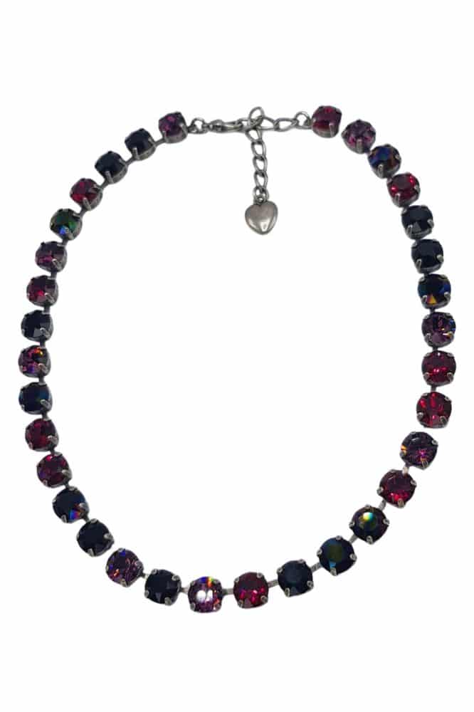 Nell Bijoux Luna Antique Silver L001 Purple and Reds - La Vie en Rose Damesmode (11)