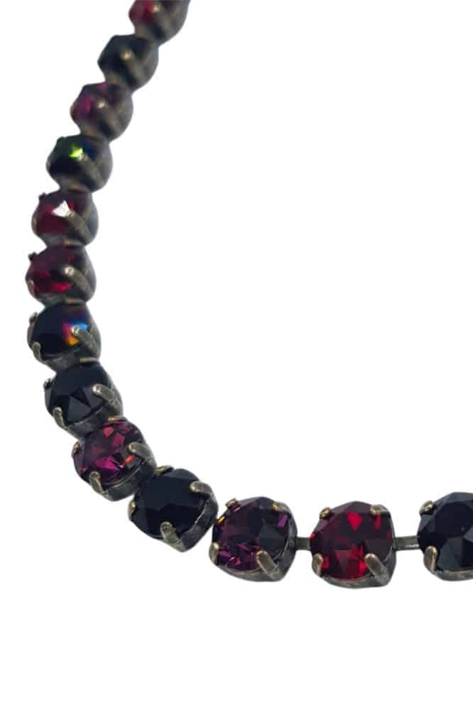 Nell Bijoux Luna Antique Silver L001 Purple and Reds - La Vie en Rose Damesmode (11)